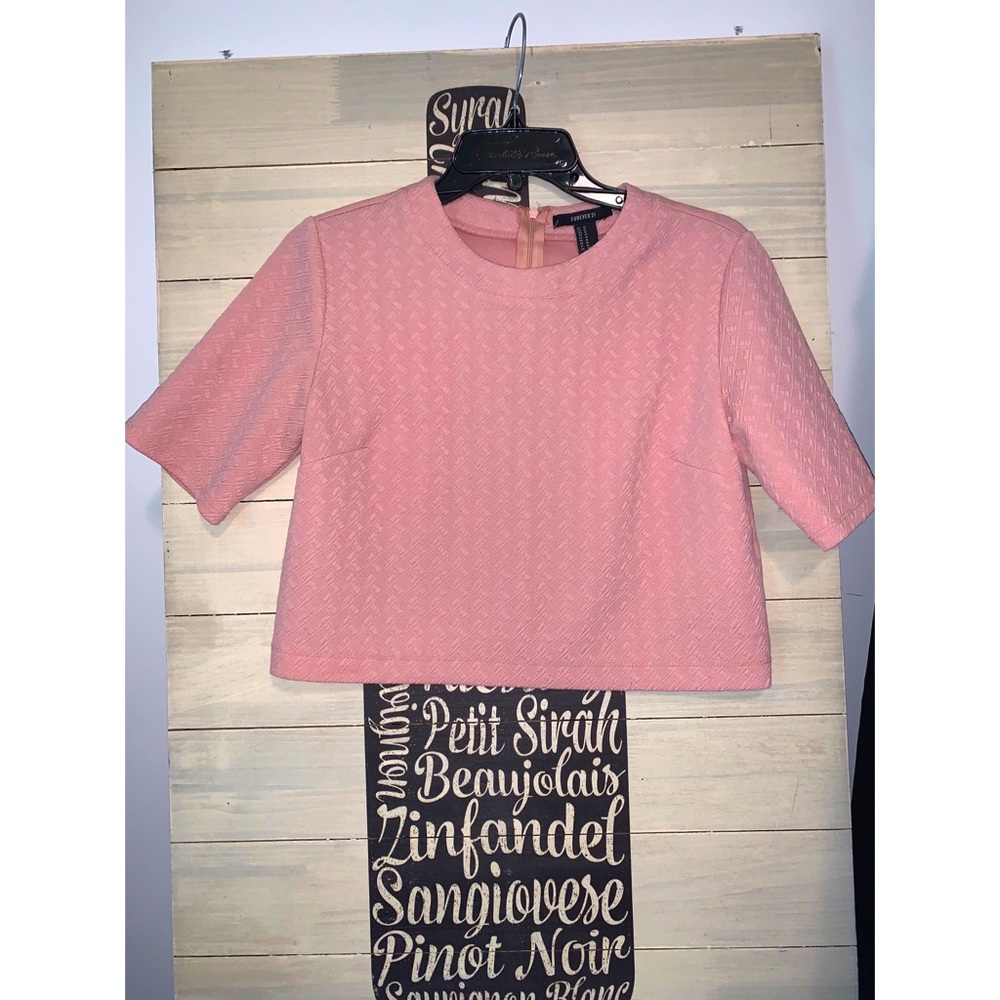 Pink Crop Top Shirt